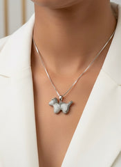 Puplinks silver chain pendant