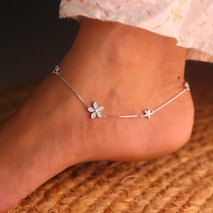 Florina Silver Payal for Women