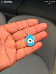 Eternal eye silver chain pendant
