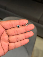 Noir amour silver tops