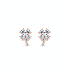 Elara bloom silver stud
