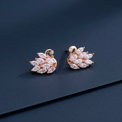 Swan lake silver stud