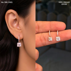 Meher stone silver earrings