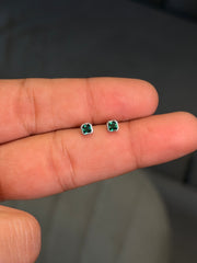 Mint shine silver stud