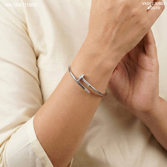 Silver meadow kada for women