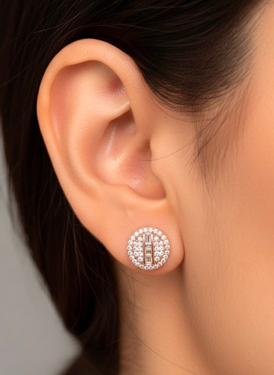 Anya Halo silver Stud