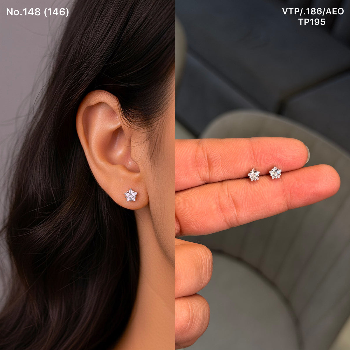 Aashi  beam silver stud