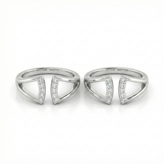 Divya silver toerings for women