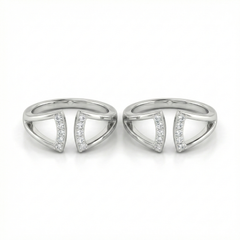 Divya silver toerings for women