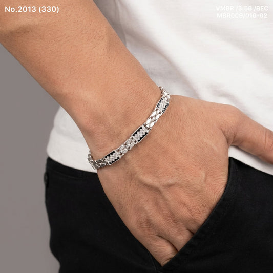 Massive silver men’s bracelet