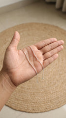 Slimshine silver anklet for women