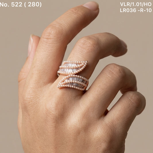 Silver symphony ring for women