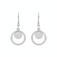 Lunar pop silver earrings