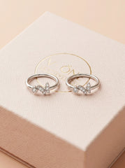 Fairy wings silver toerings