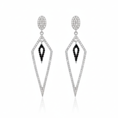 Glowfall silver earrings