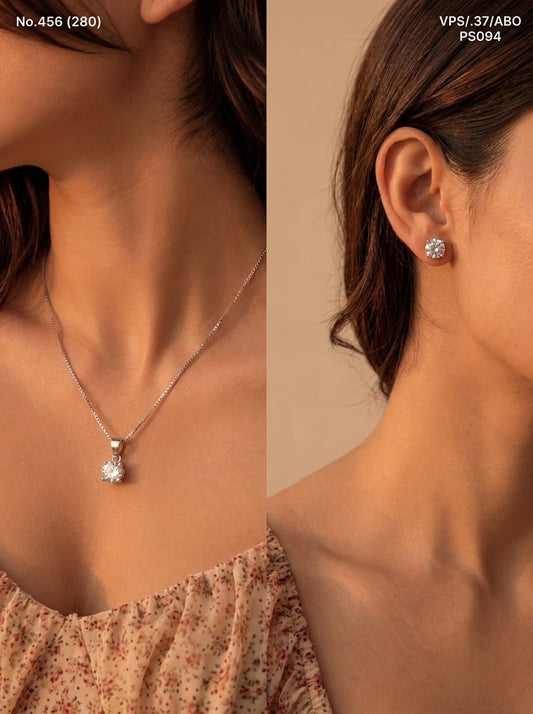 Sofia silver pendant set for women