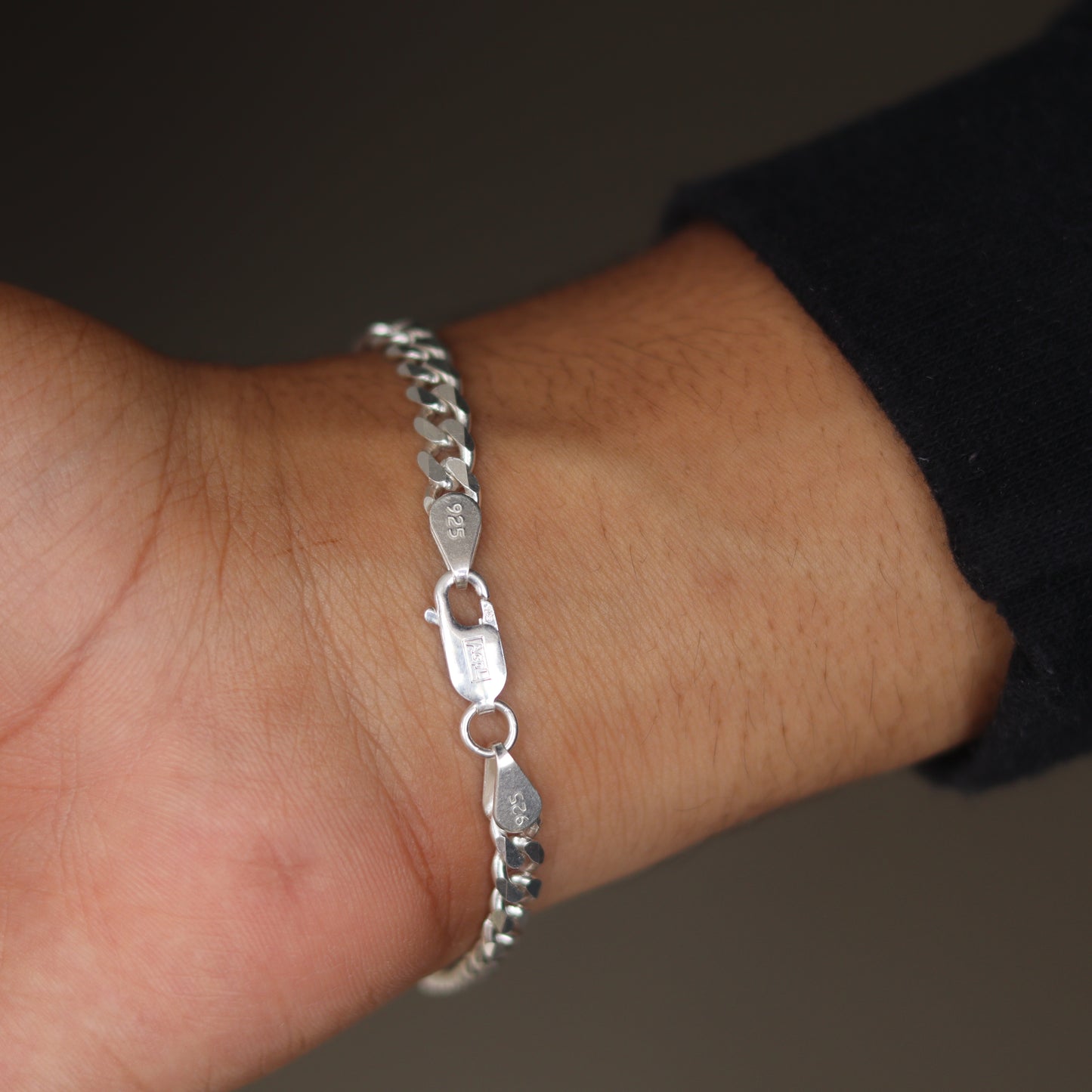 Pure Silver Edge Bracelet