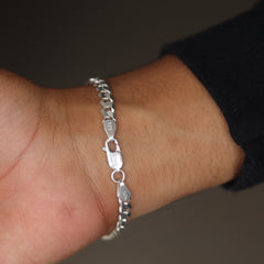 Pure Silver Edge Bracelet