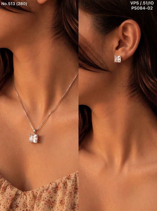 Arpita silver pendant set for women