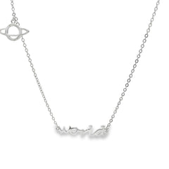 Universal charm silver chain pendant