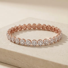 Celestia shine silver kada for women