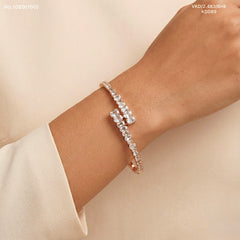 Silver crown kada for women