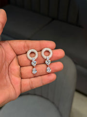 Mahira silver earrings
