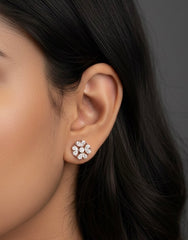 Sanya moon silver stud