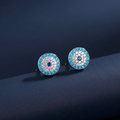 Astra blue silver stud