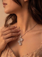 Veda silver pendant set for women