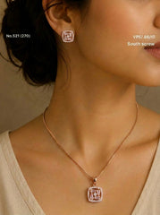 Seranova silver pendant set for women