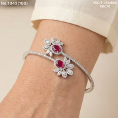 Velvet shine silver kada for women