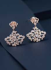 Bloom royale silver earrings