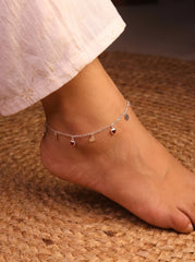 Vintage dangles silver Payal for women
