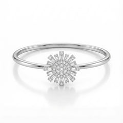 Shynaa silver kada for women