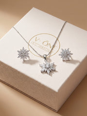 Sunshine Silver pendant set for women