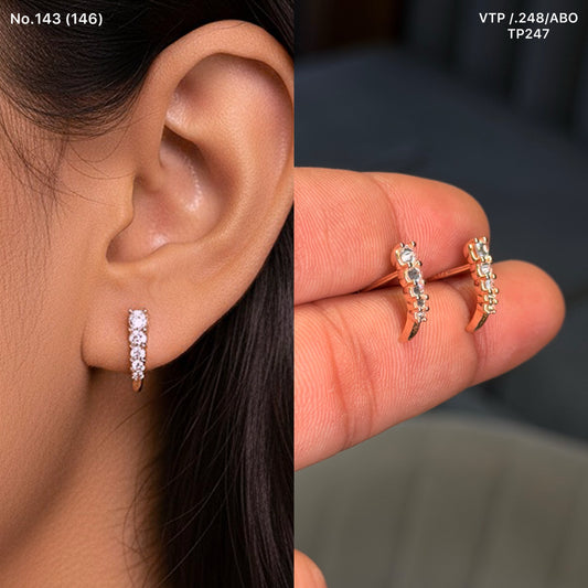 Kora shine silver stud