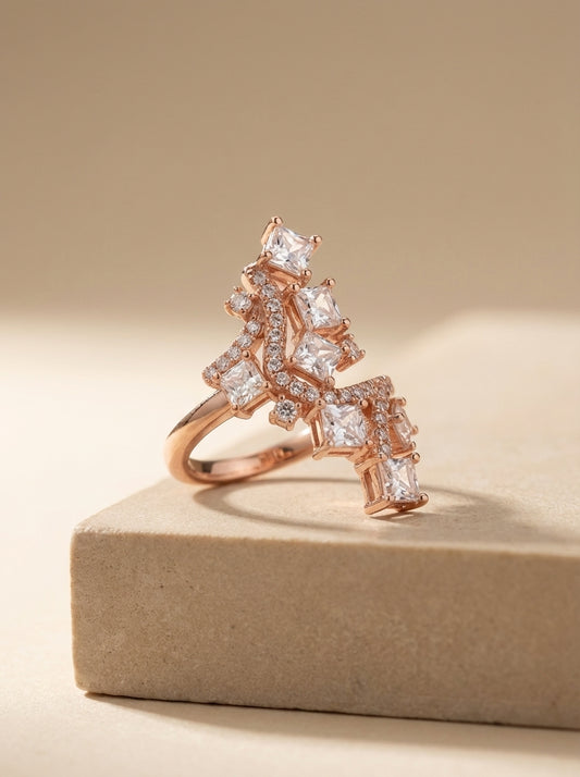 Royal shine silver ring for women