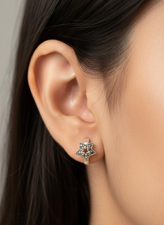 Frost glow silver stud