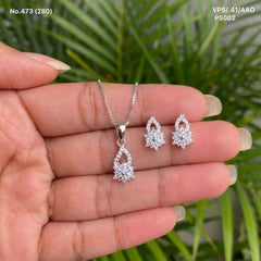 Valentina Silver Pendant set for women