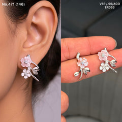 Zivara bloom silver earrings