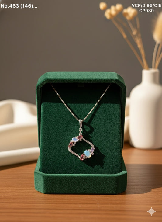 Vivid Harmony silver chain pendant