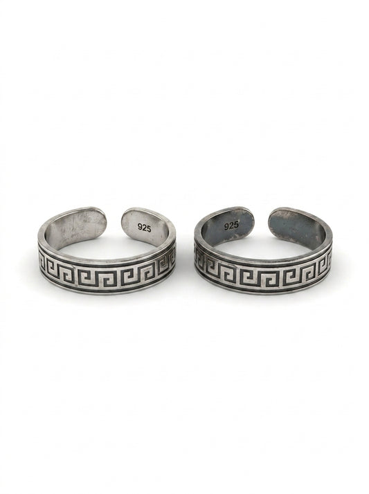 Meadowshine silver toerings for women