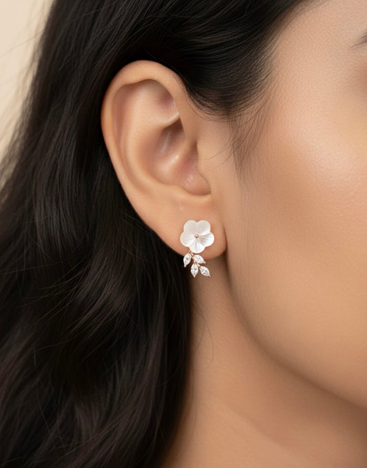 Kaira Dew silver Stud