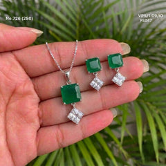 Sharanya Silver Pendant set for women