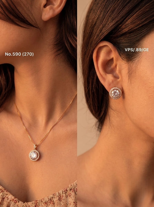Shyna silver pendant set for women