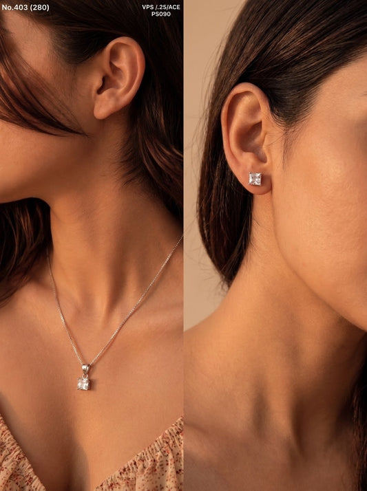 Suhani silver pendant set for women