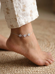 Silver Enchanted Charm Payal