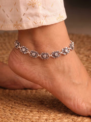 Silver queen heavy Payal for women