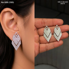 Swarnima silver falls earrings